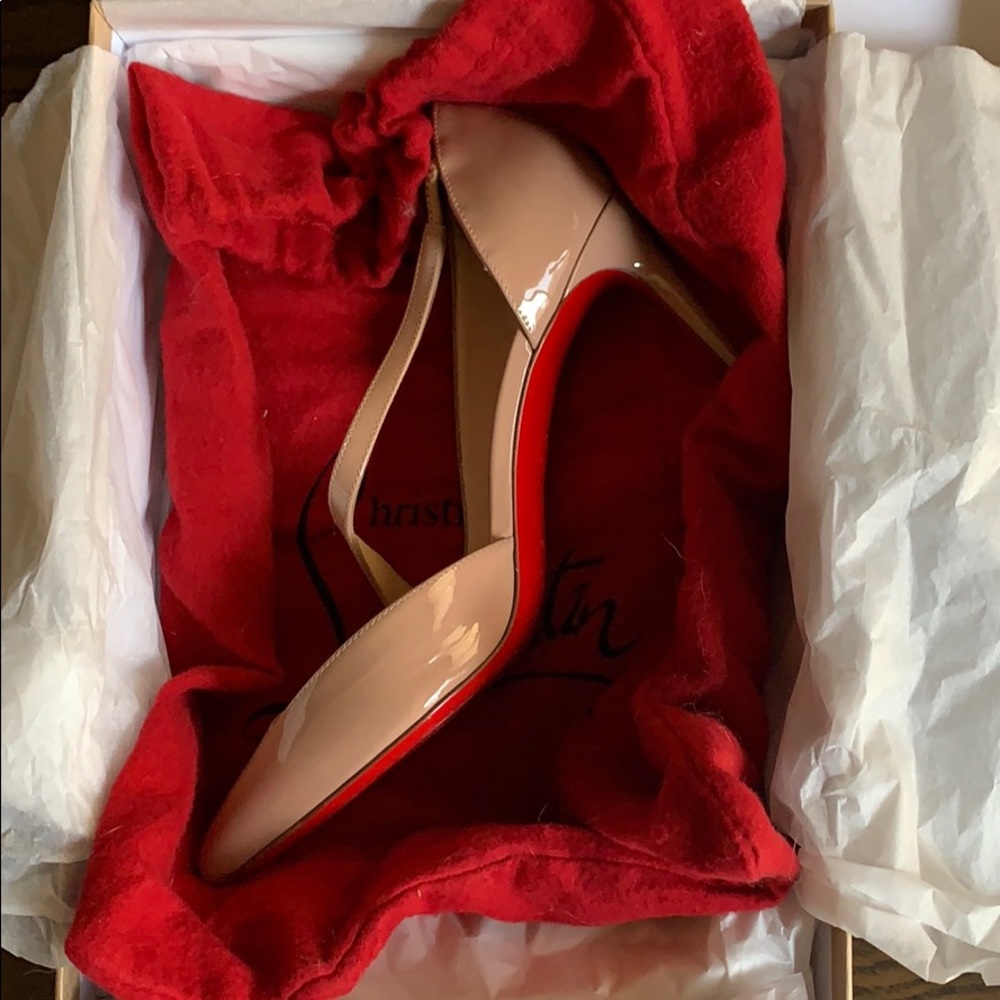 Christian Louboutin Jumping 85 Patent Nude